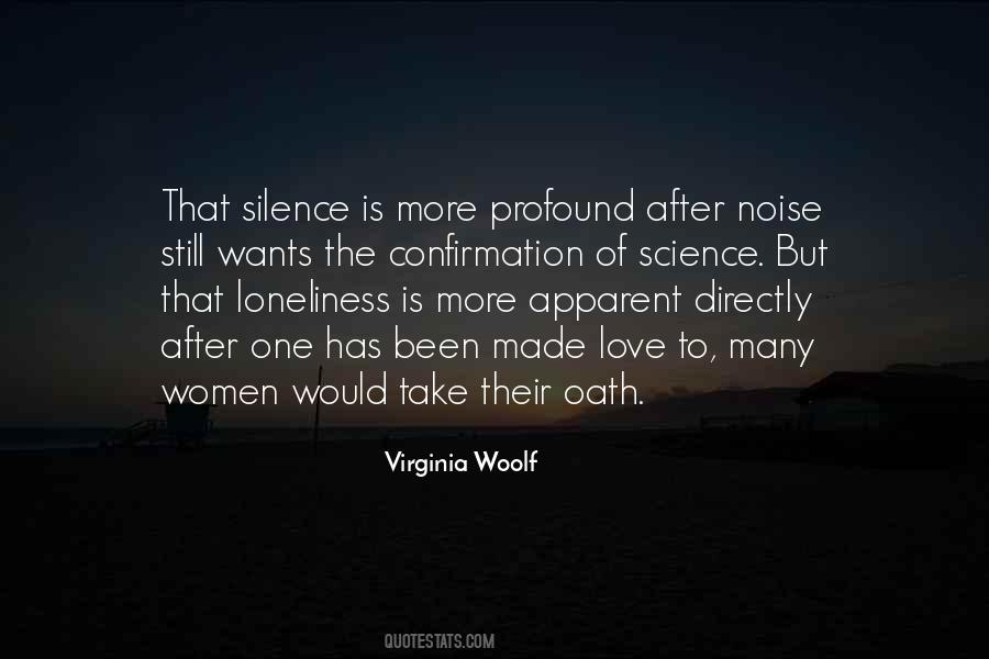 Silence Of Love Quotes #45998
