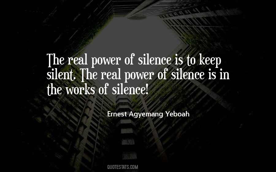 Silence Of Love Quotes #626770