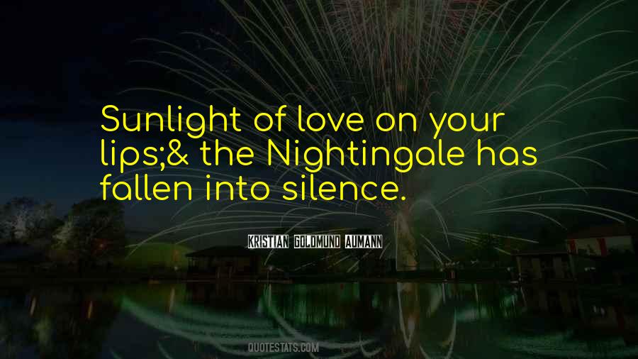 Silence Of Love Quotes #677413