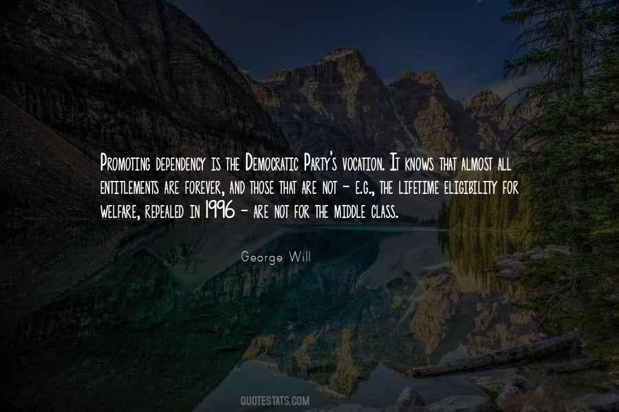 Quotes About Welfare Dependency #710404