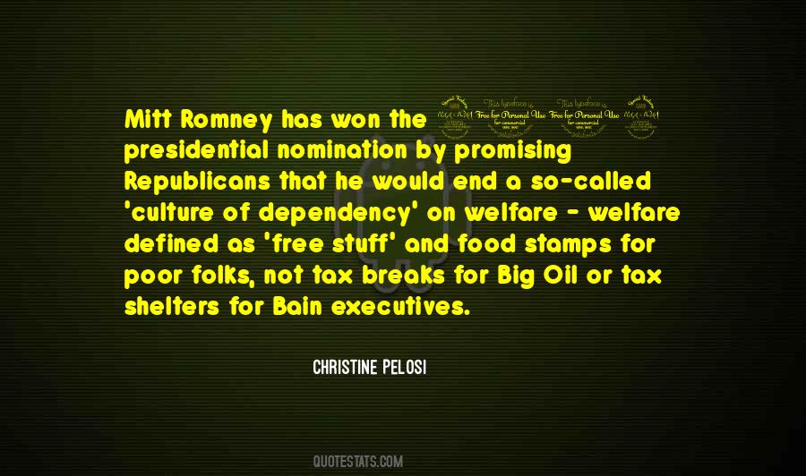 Quotes About Welfare Dependency #788357