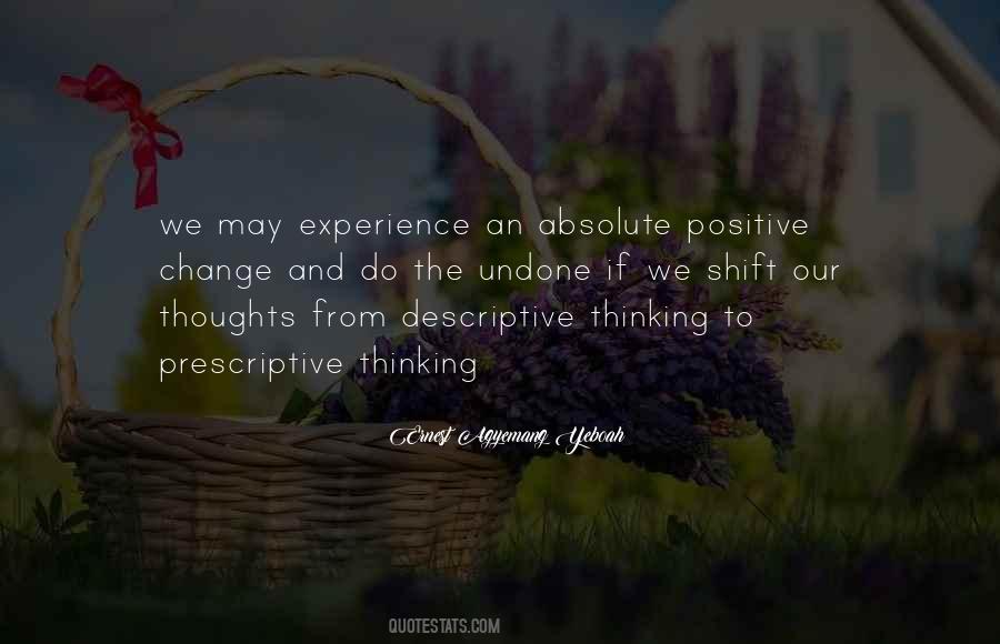 Quotes About Experience And Change #608786