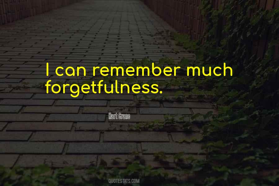 Quotes About Forgetfulness #221008