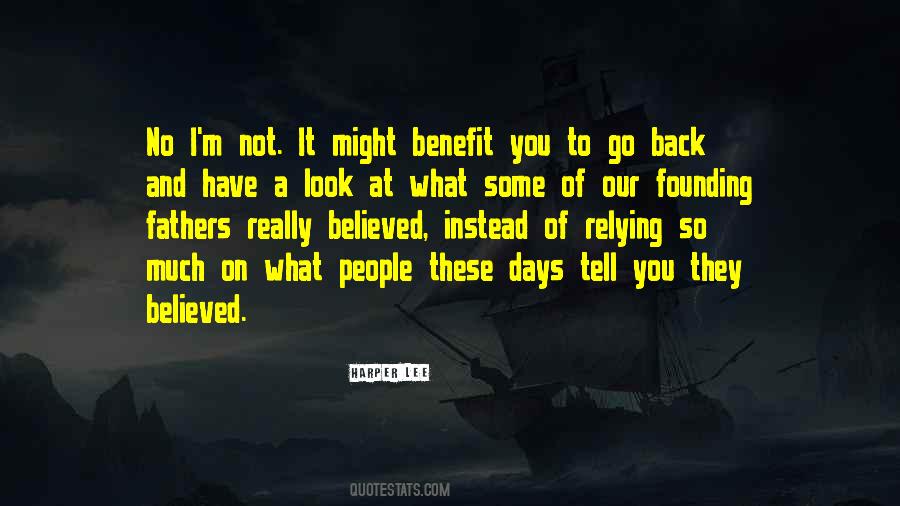 For Their Own Benefit Quotes #5613