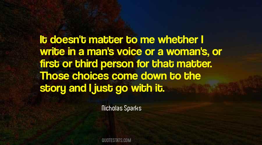 Quotes About Nicholas Sparks Writing #1204376