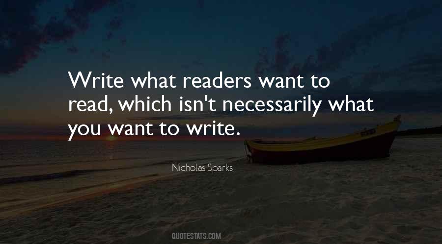 Quotes About Nicholas Sparks Writing #1851687