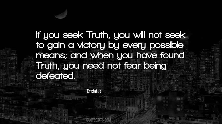 Seek Truth Quotes #17056