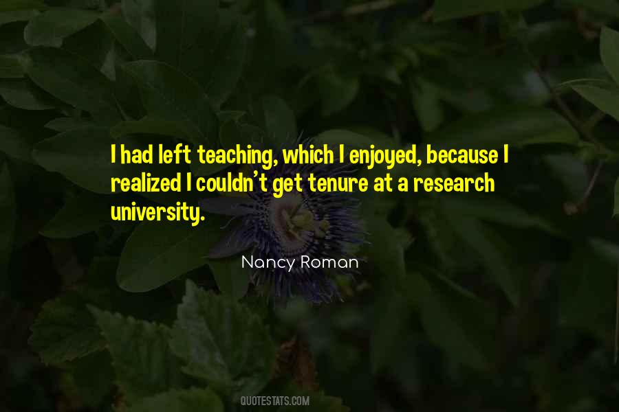 Quotes About Tenure #1413547