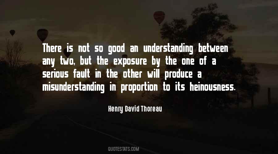 Quotes About Misunderstanding #1027691