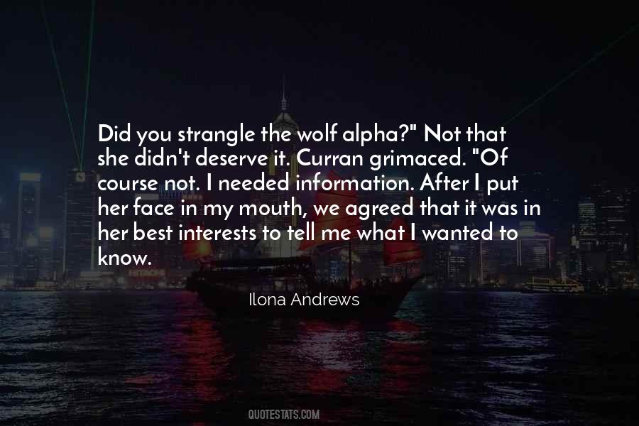 Quotes About Alpha Wolf #1563282