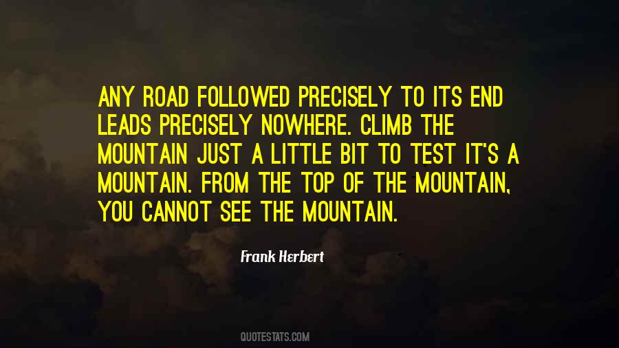 Quotes About Top Of The Mountain #1873269