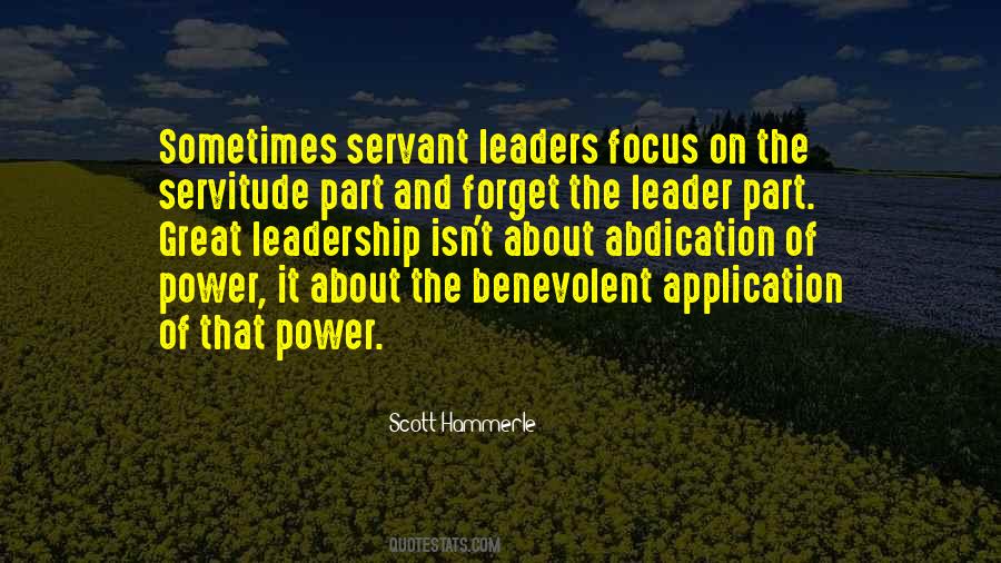 Servant Leader Quotes #228834