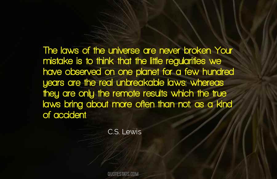 Quotes About The Laws Of The Universe #520045