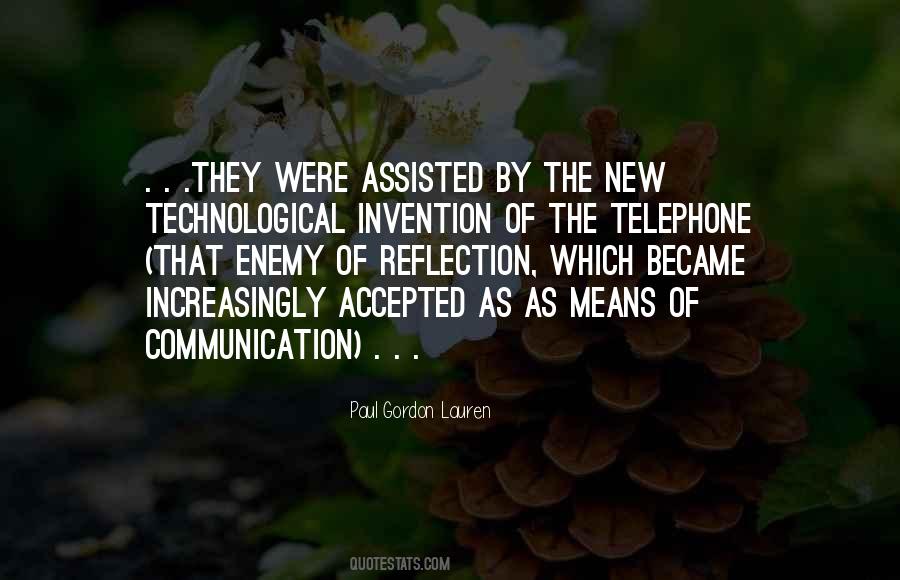 Invention Of The Telephone Quotes #1033046