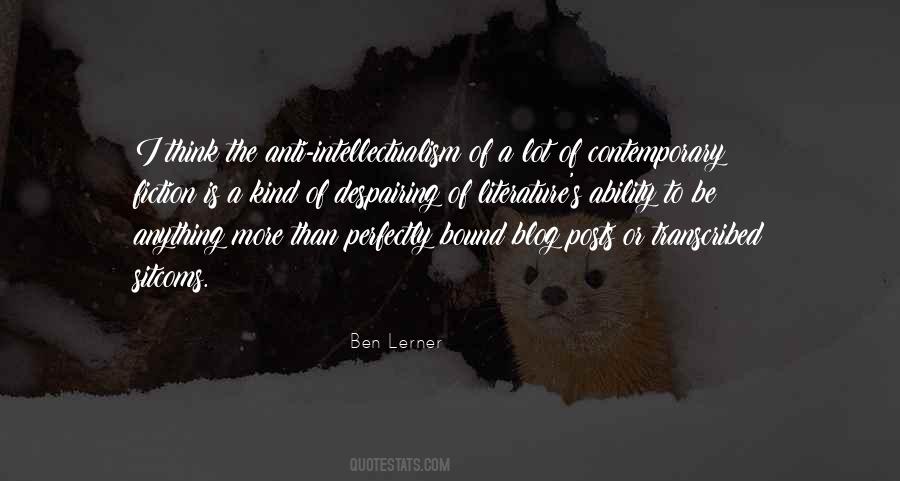 Anti Fiction Quotes #713643