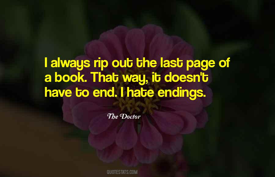 Best Book Endings Quotes #454898