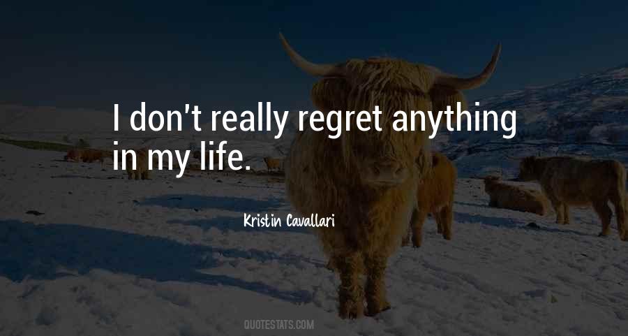 Quotes About Regret In Life #97025