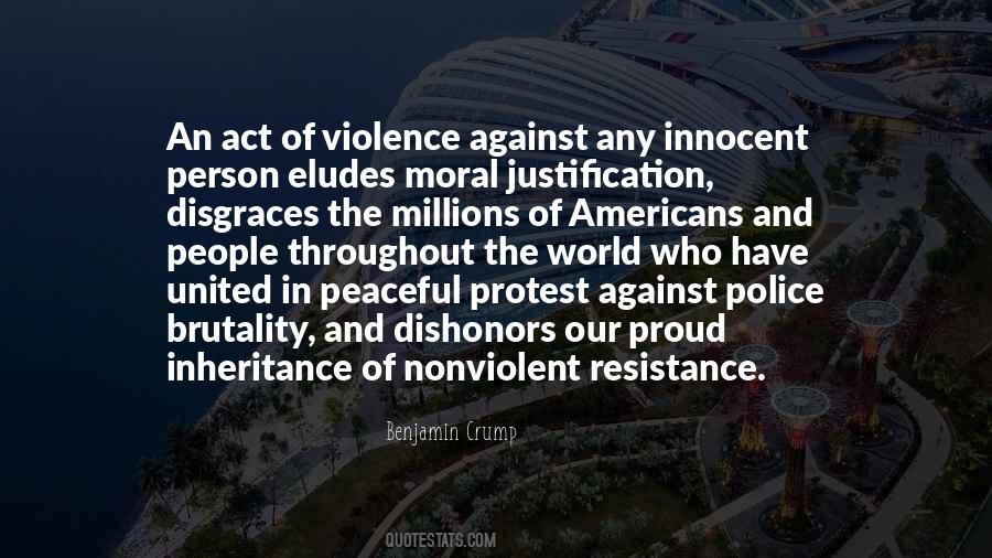 Quotes About Nonviolent Resistance #1016449