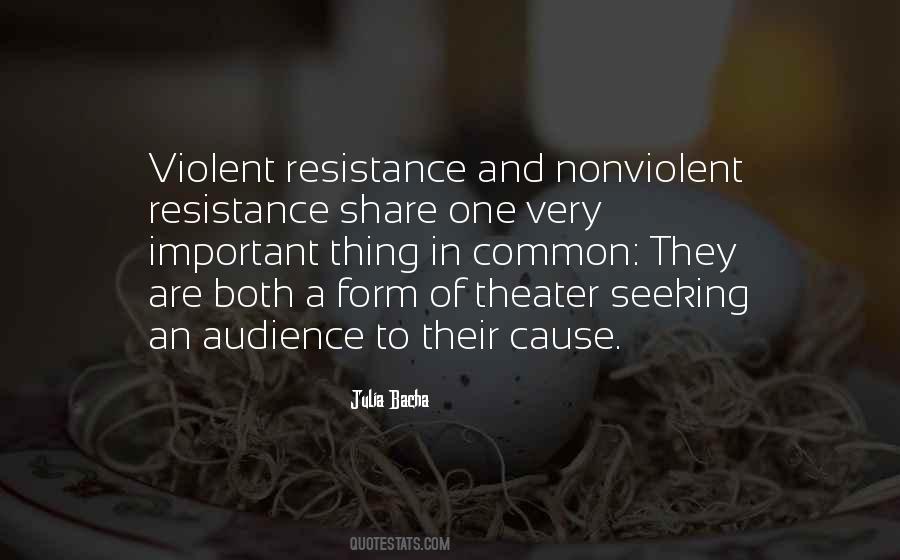 Quotes About Nonviolent Resistance #1091707