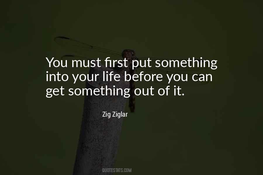 You Get Out Of Life What You Put In Quotes #46327