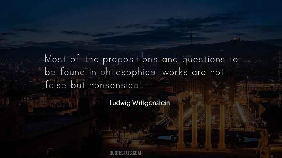 Quotes About Propositions #667379