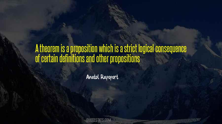 Quotes About Propositions #936522