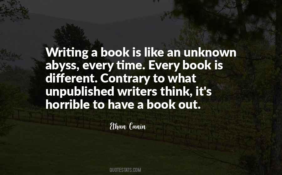 Writing Unpublished Quotes #288771