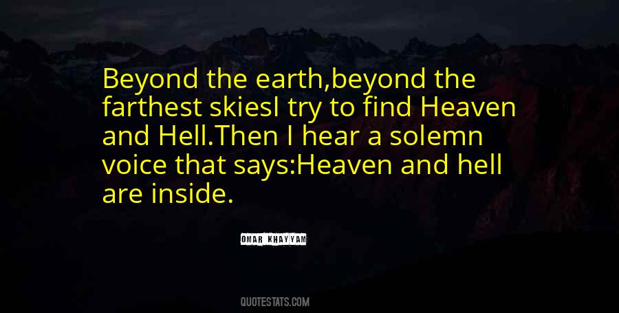 Quotes About Heaven And Hell #344678