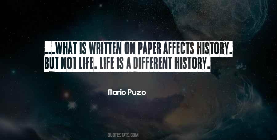 Quotes About Life History #11505