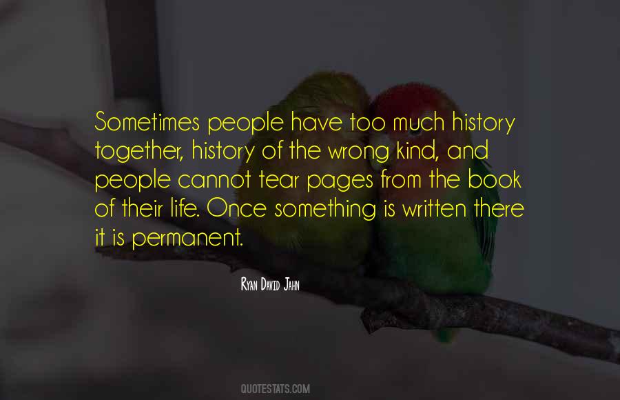 Quotes About Life History #89676