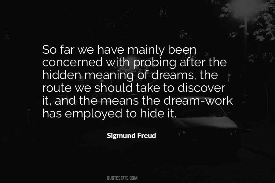 Quotes About Dreams Freud #145593