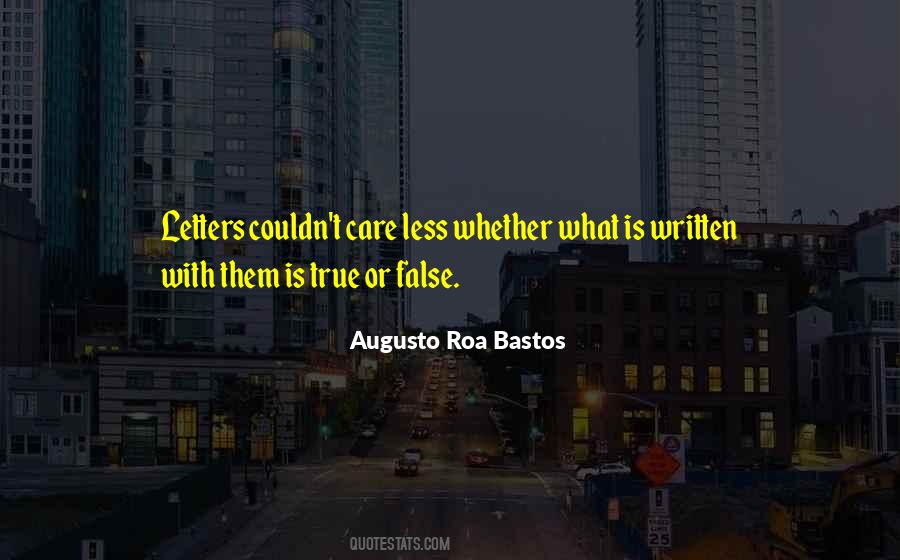 Quotes About Couldn't Care Less #479573