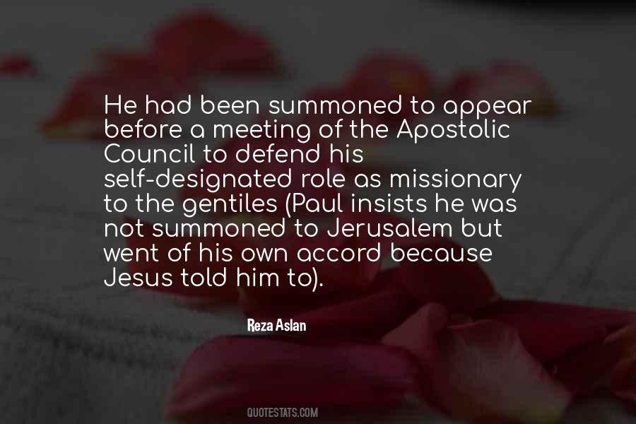 Quotes About Apostolic #262352