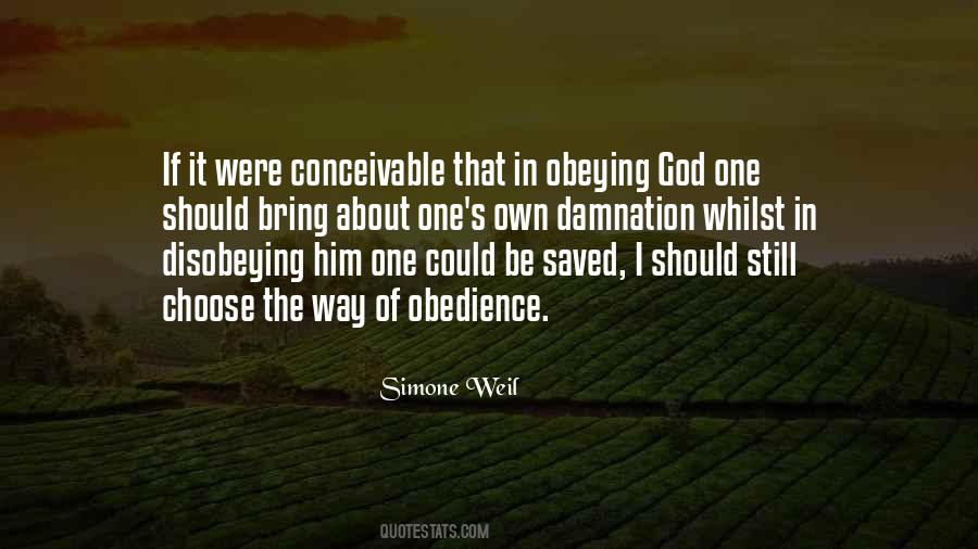 Quotes About Obeying #1426315