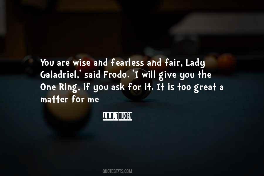 One Ring Quotes #1364604