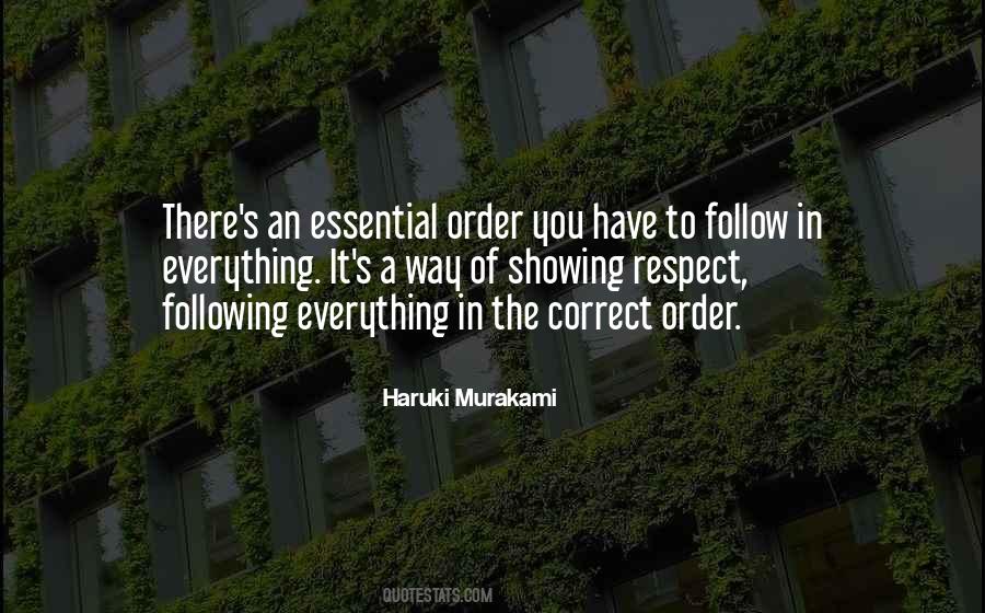 Following Order Quotes #1146415