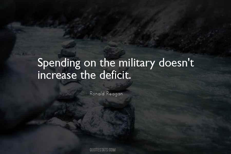 Quotes About Military Spending #1206275