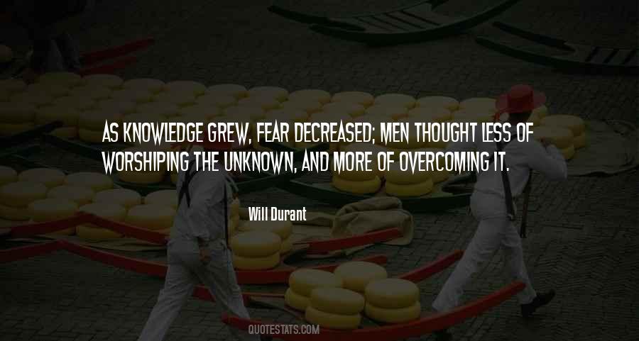 Quotes About Unknown Fear #165811
