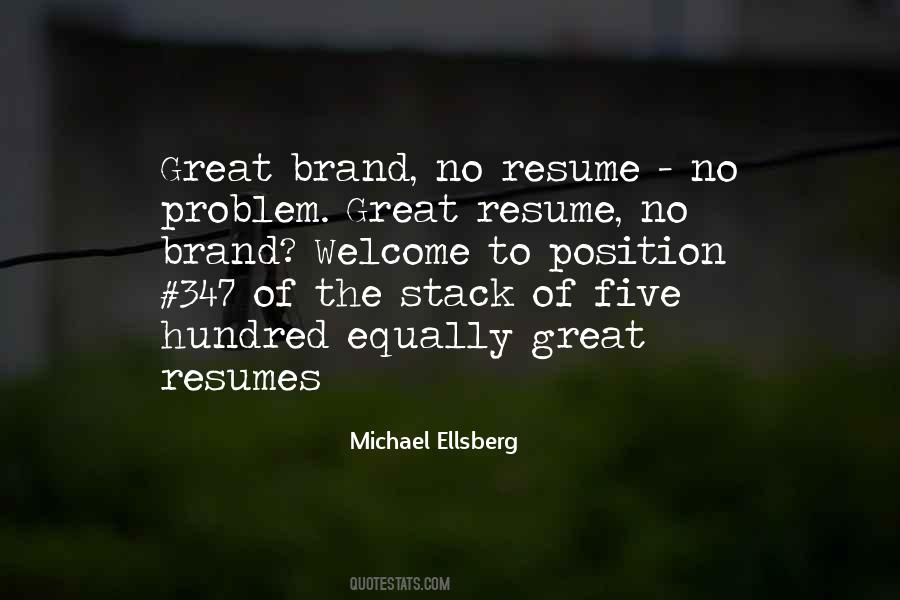 Great Resumes Quotes #1307869