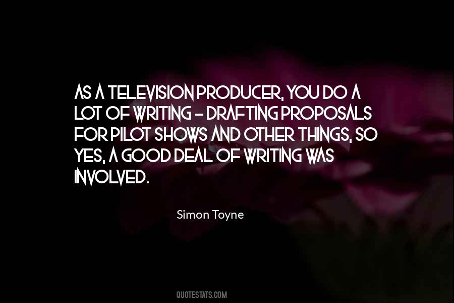 Television Producer Quotes #1642730