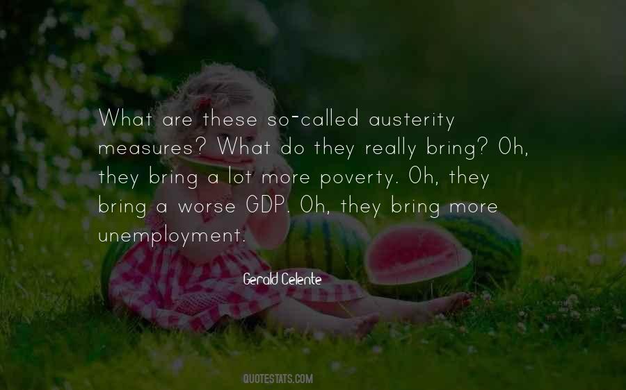 Quotes About Poverty And Unemployment #276850