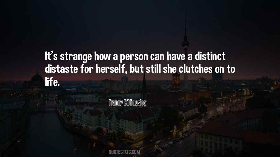 Quotes About Strange Person #115387