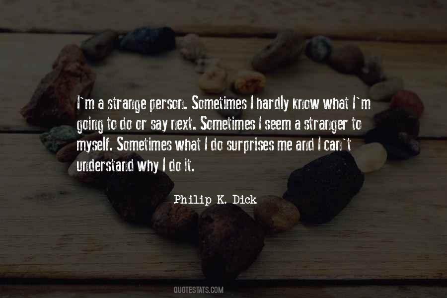 Quotes About Strange Person #430097