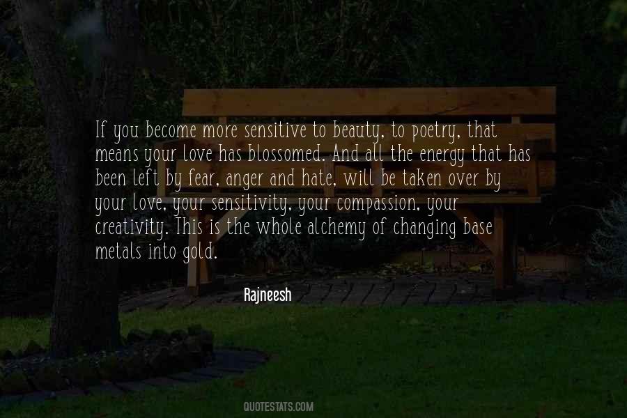 Quotes About Sensitivity And Love #1312899