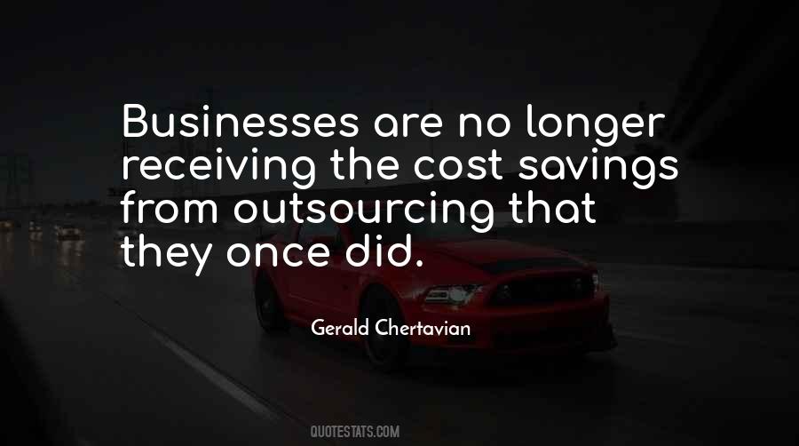 Quotes About Cost Savings #267518