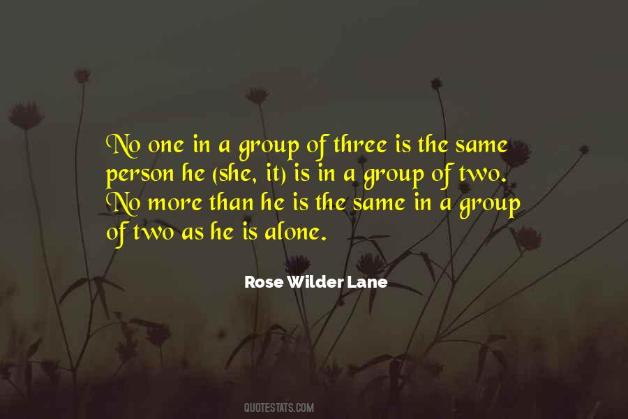 Quotes About Groups Of Three #1013325