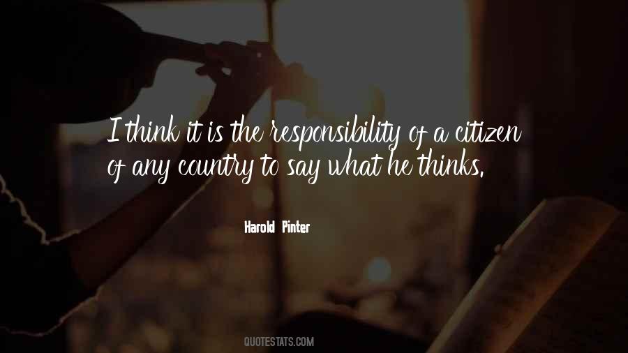 Quotes About Citizen Responsibility #1399558