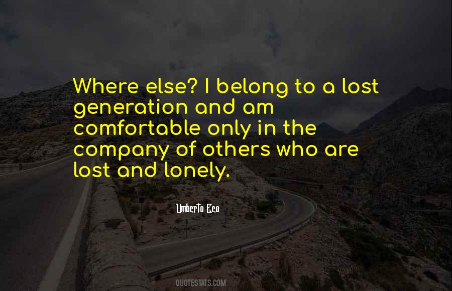 Quotes About Lost Generation #1069704