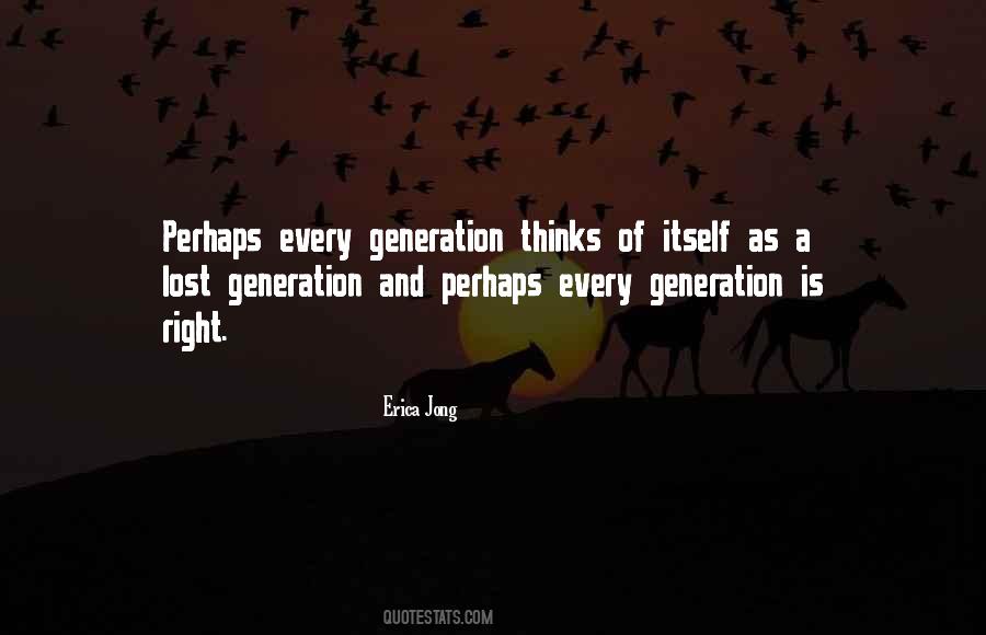 Quotes About Lost Generation #1559021