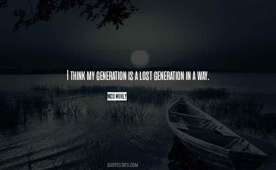Quotes About Lost Generation #710853